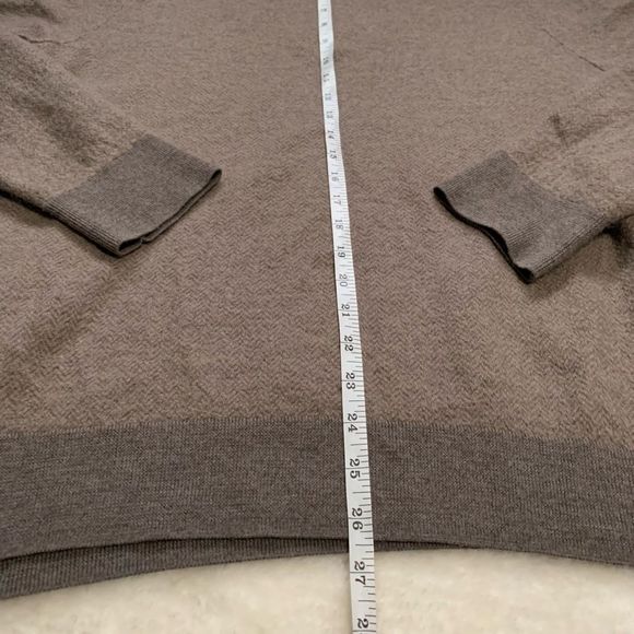 Brooks Brothers Mens 2XL XXL  1/4 Zip High Neck Pullover Sweater 100% Merino - Picture 6 of 7